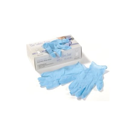 Seidman Associates GNPR-1M, Nitrile Disposable Gloves, Nitrile, Powder-Free, M, 100 PK, Blue GNPR-MD-1M